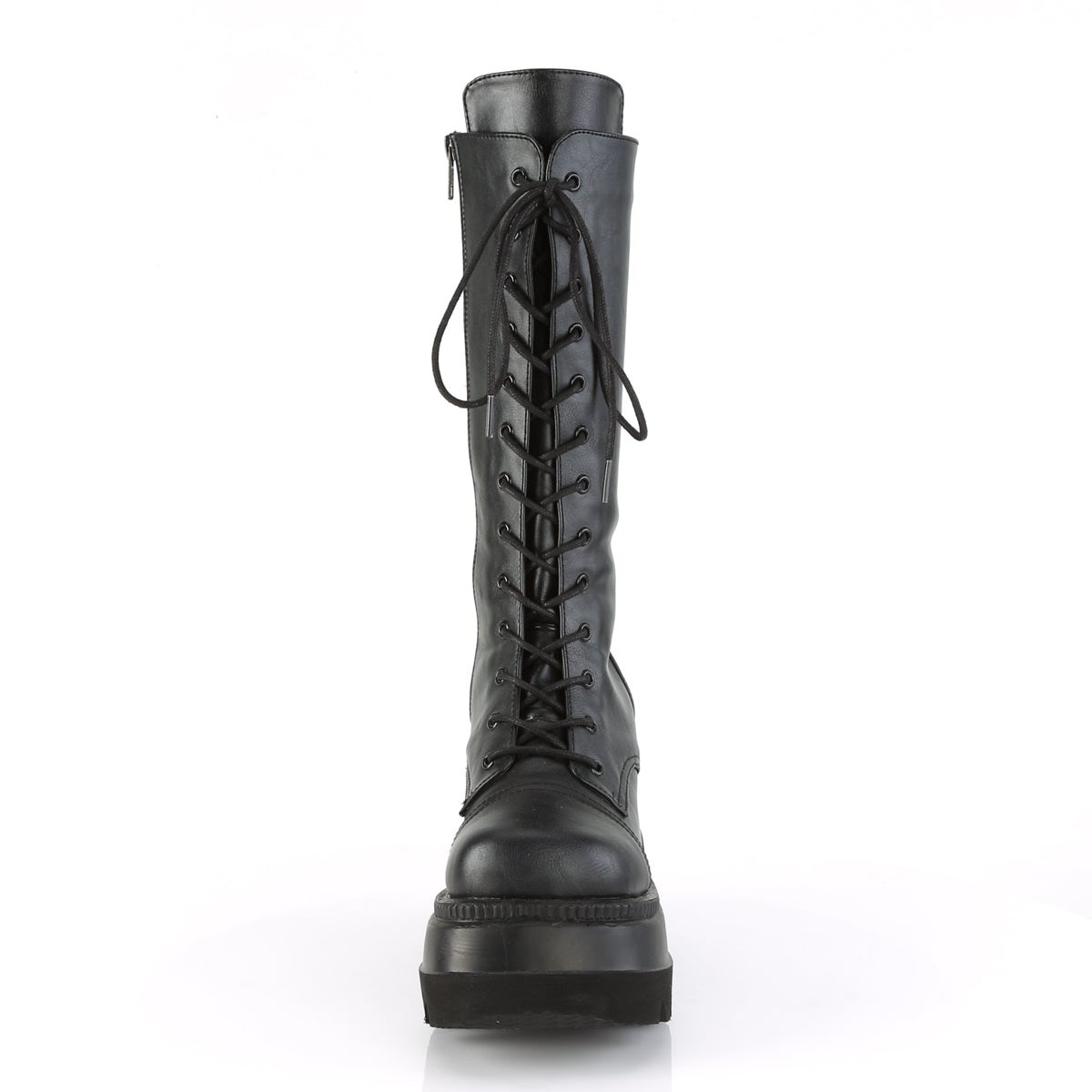 Black Demonia Shaker-72 Vegan Leather Women's Knee-high Boots | 14XMVW