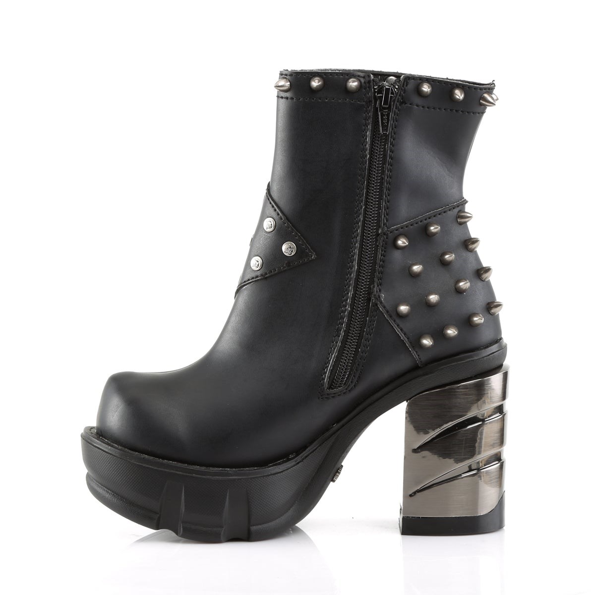 Black Demonia Sinister-64 Vegan Leather Women's Ankle Boots | 15WRMC