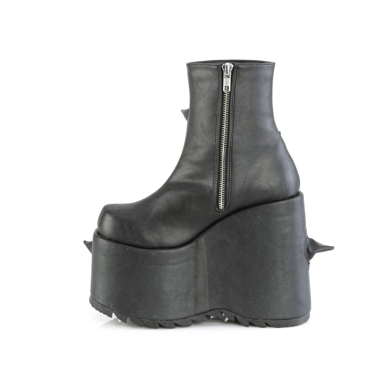 Black Demonia Slay-77 Vegan Leather Women's Ankle Boots | 72XDIV