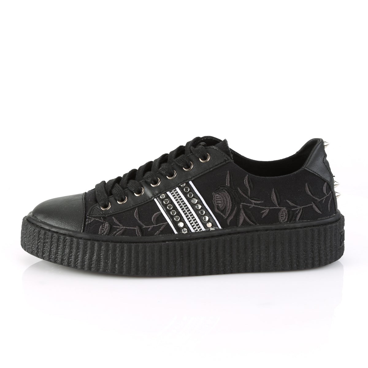 Black Demonia Sneeker-106 Canvas Men's Sneakers | 07NHRD