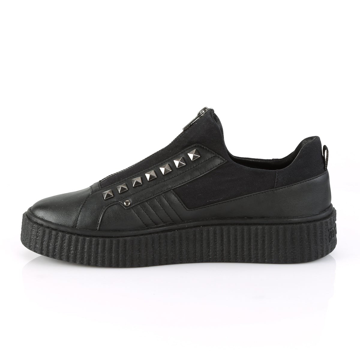 Black Demonia Sneeker-125 Faux Leather Men's Sneakers | 87TOBR