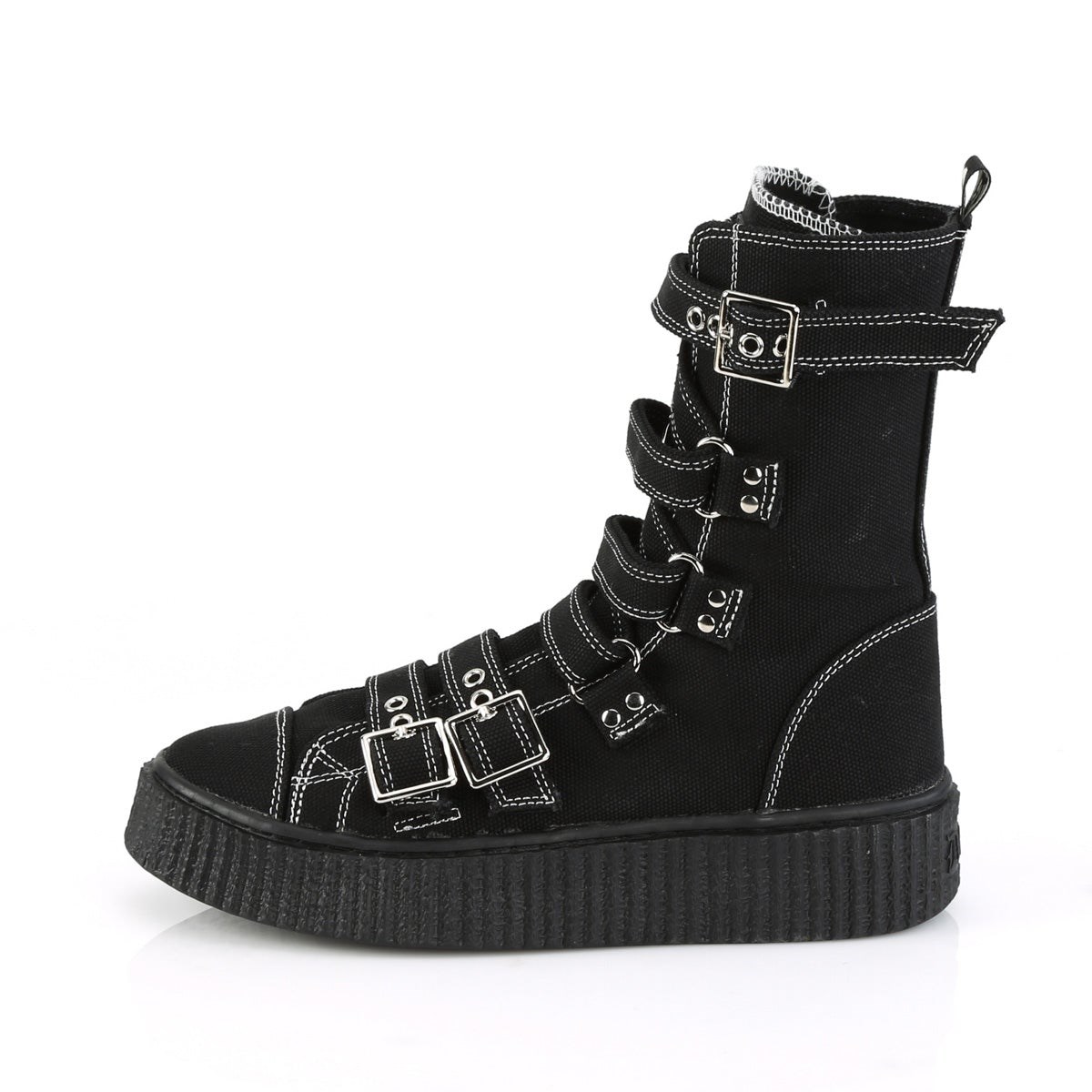 Black Demonia Sneeker-318 Canvas Men's Sneakers | 92GUWY