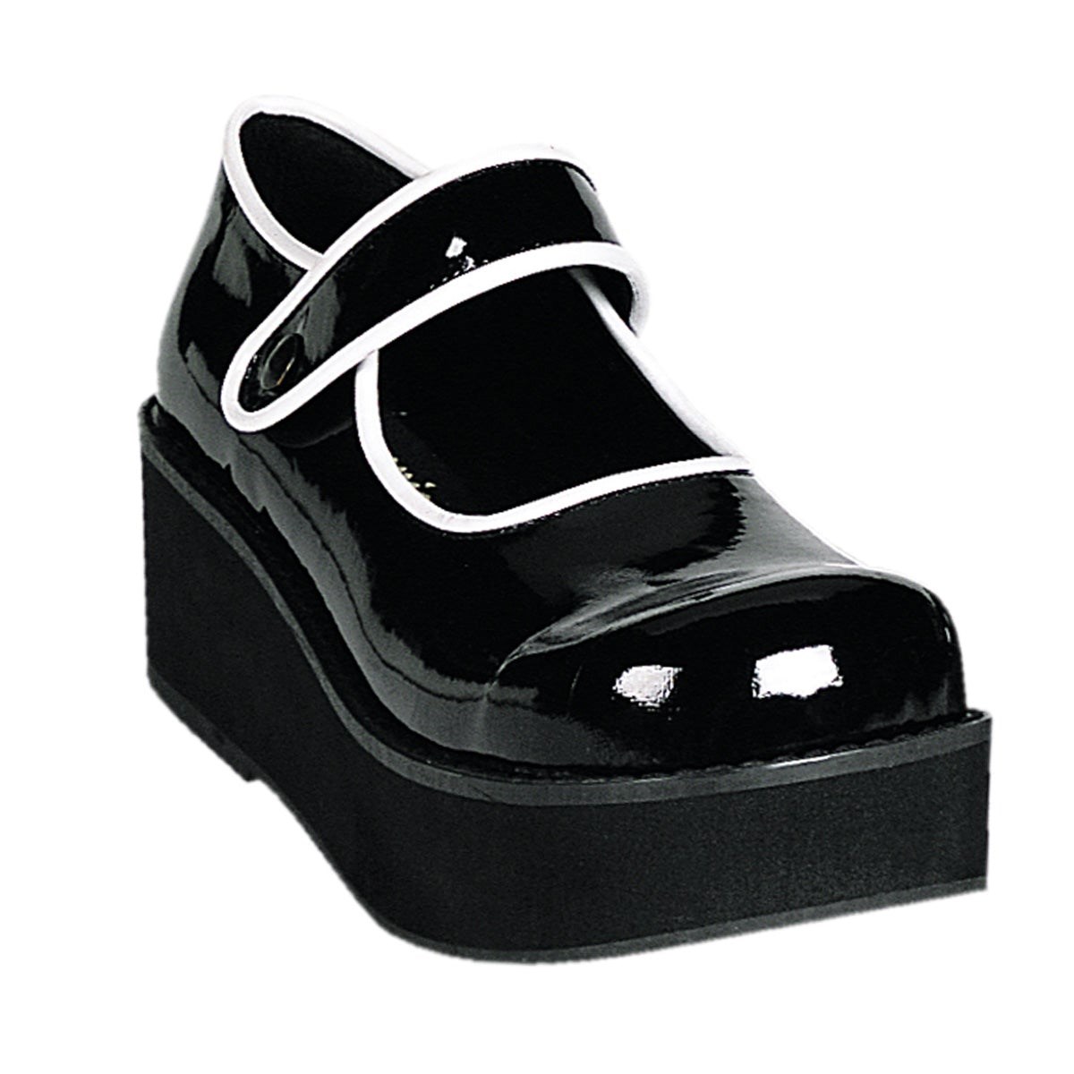 Black Demonia Sprite-01 Patent Women\'s Mary Jane Shoes | 62FEUR