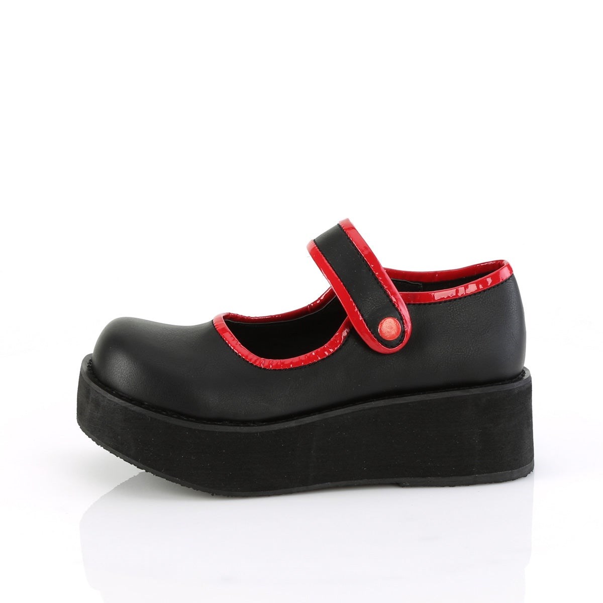 Black Demonia Sprite-01 Vegan Leather Women's Mary Jane Shoes | 81AGDU