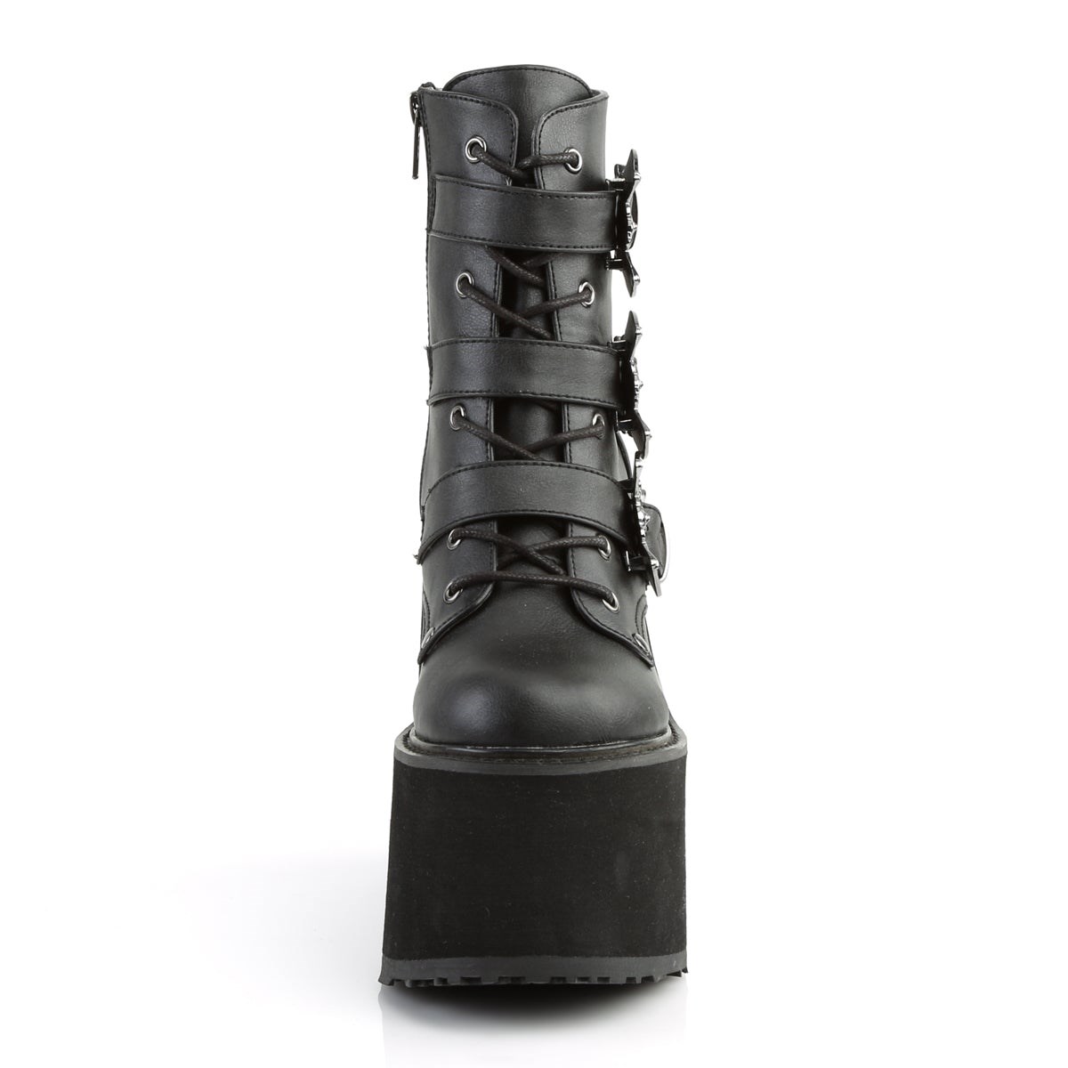 Black Demonia Swing-103 Vegan Leather Women's Ankle Boots | 57XNIC