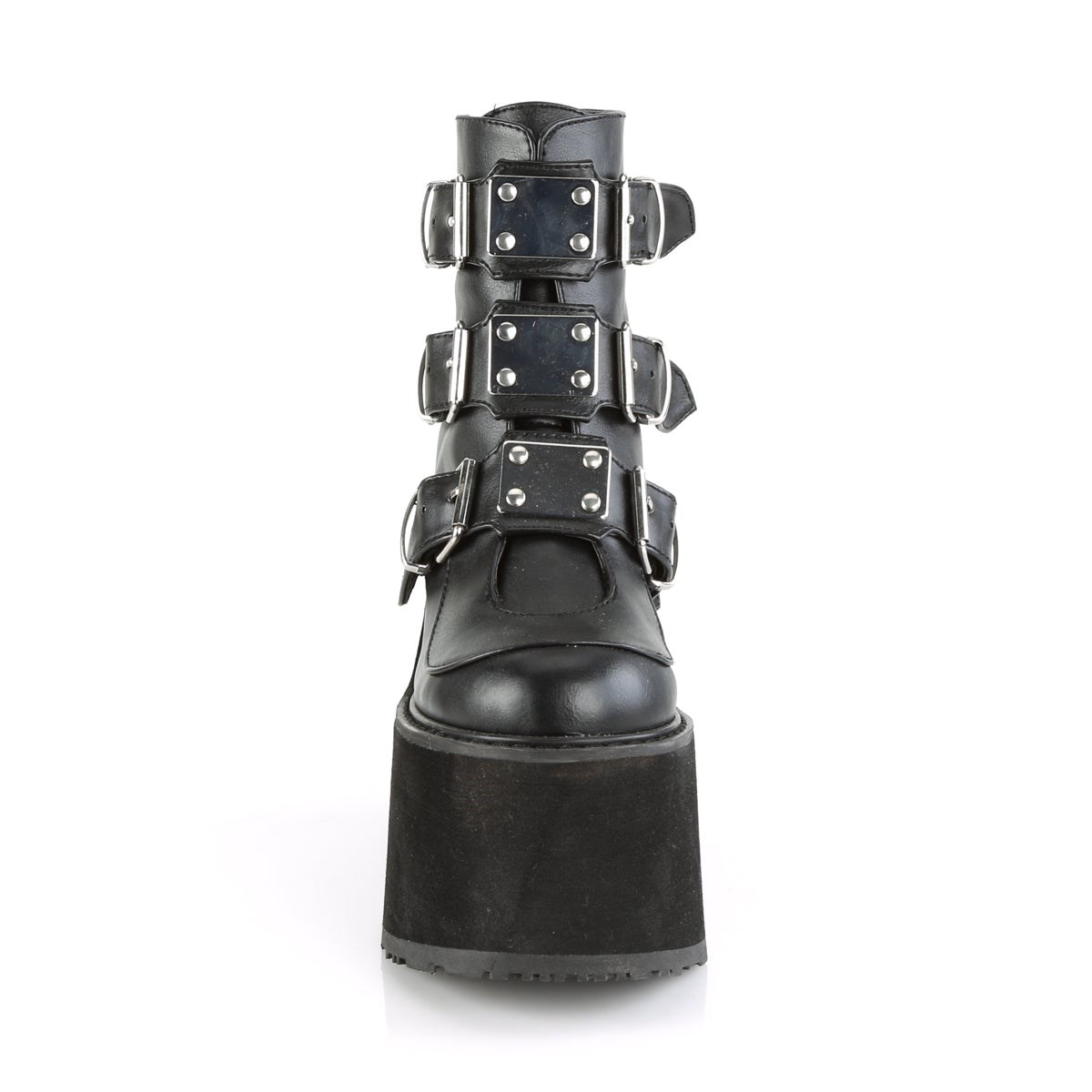 Black Demonia Swing-105 Vegan Leather Women's Ankle Boots | 74QSDG