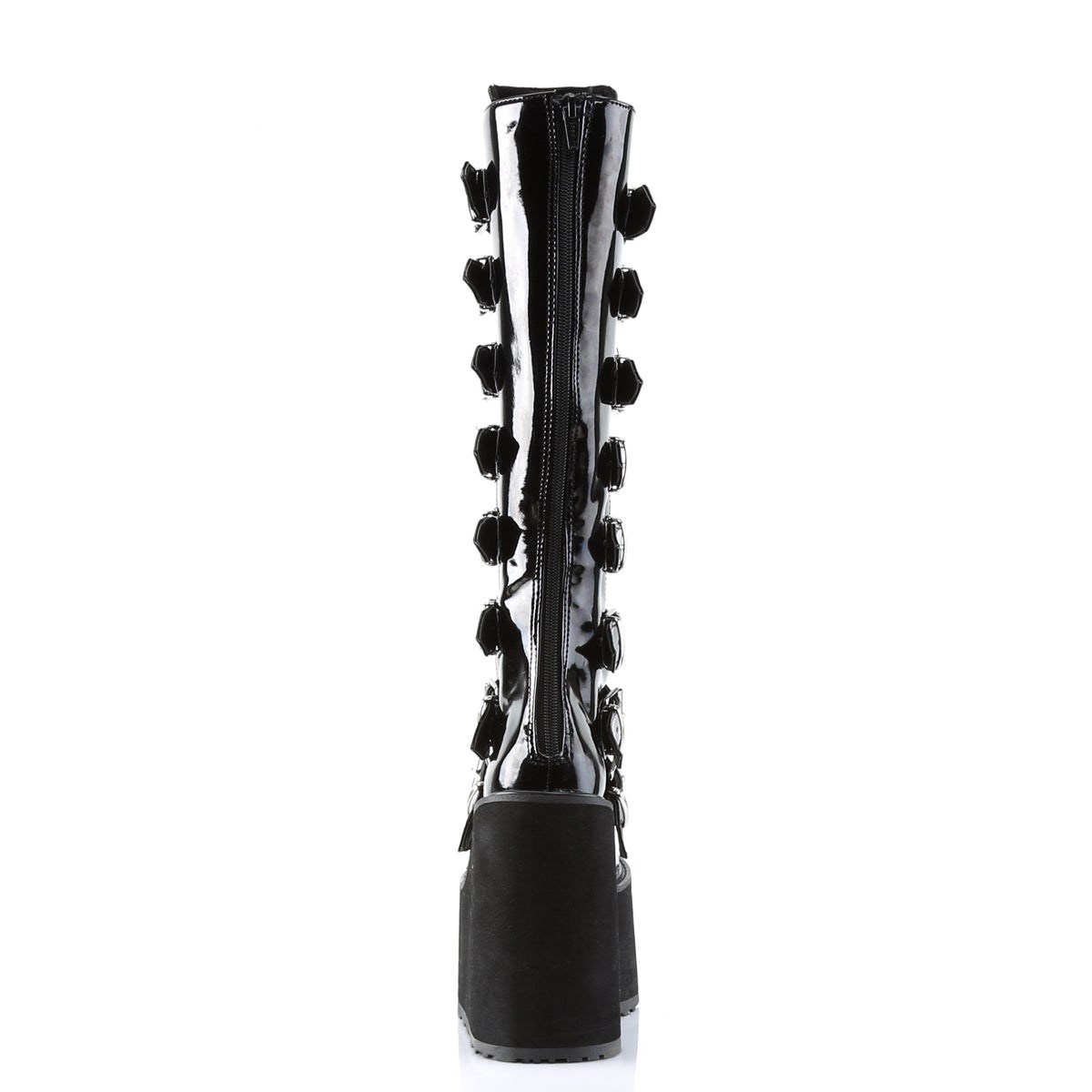 Black Demonia Swing-815 Patent Women's Knee-high Boots | 89JYDM