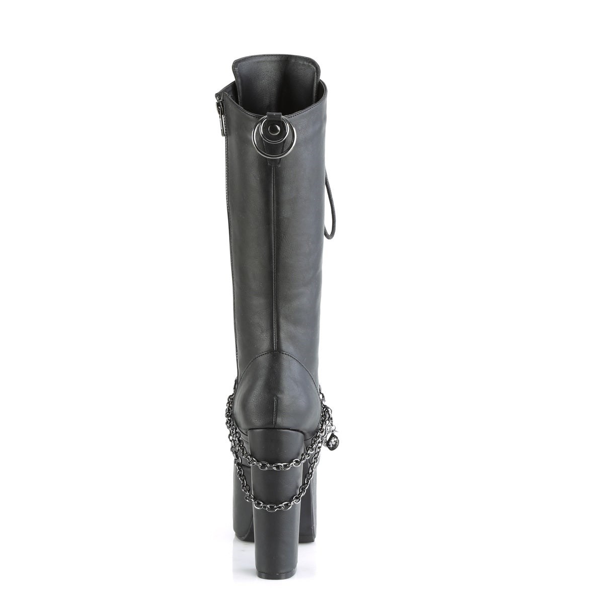 Black Demonia Torment-170 Vegan Leather Women's Knee-high Boots | 32PONH