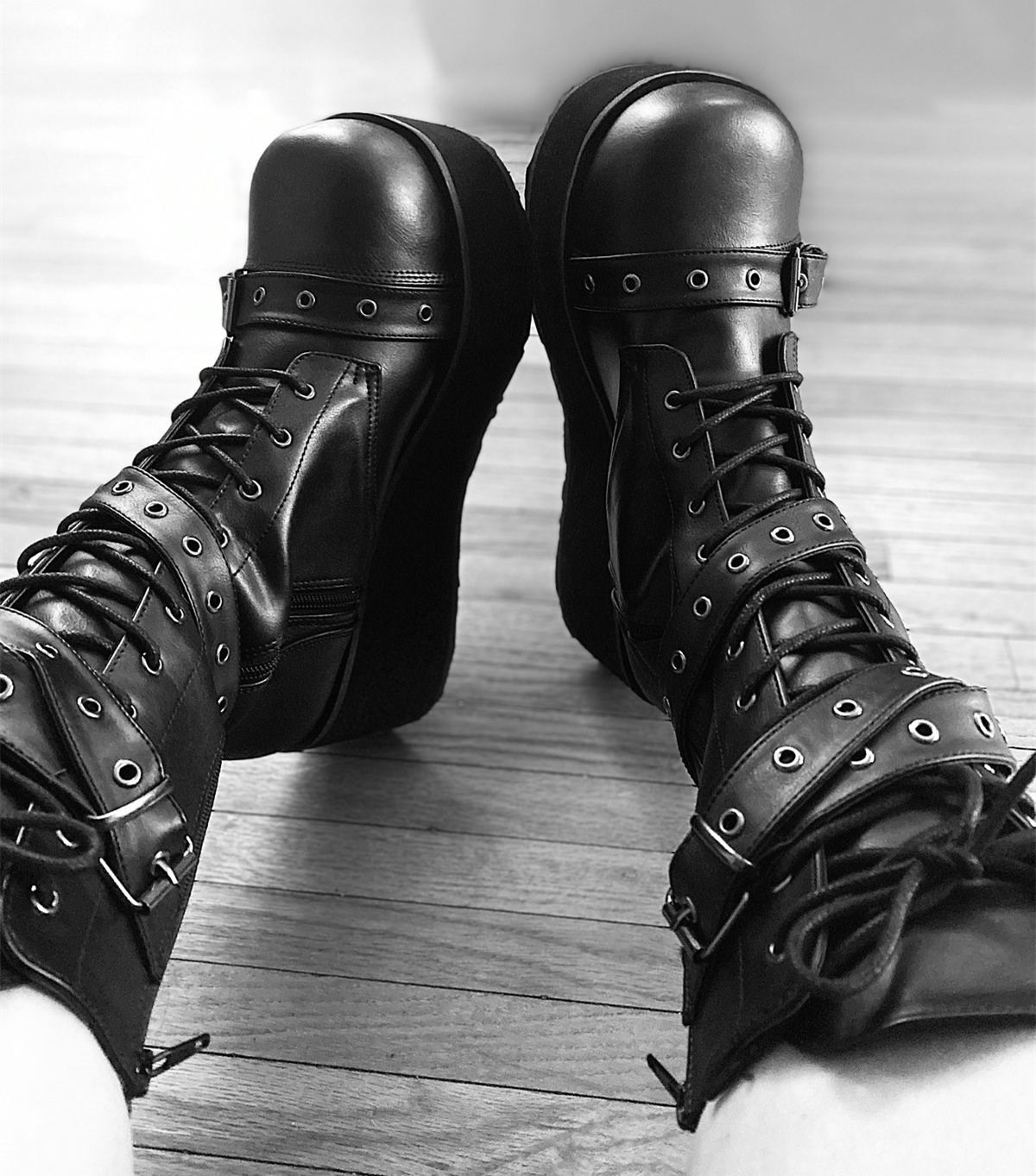 Black Demonia Trashville-205 Vegan Leather Men's Ankle Boots | 70KHON