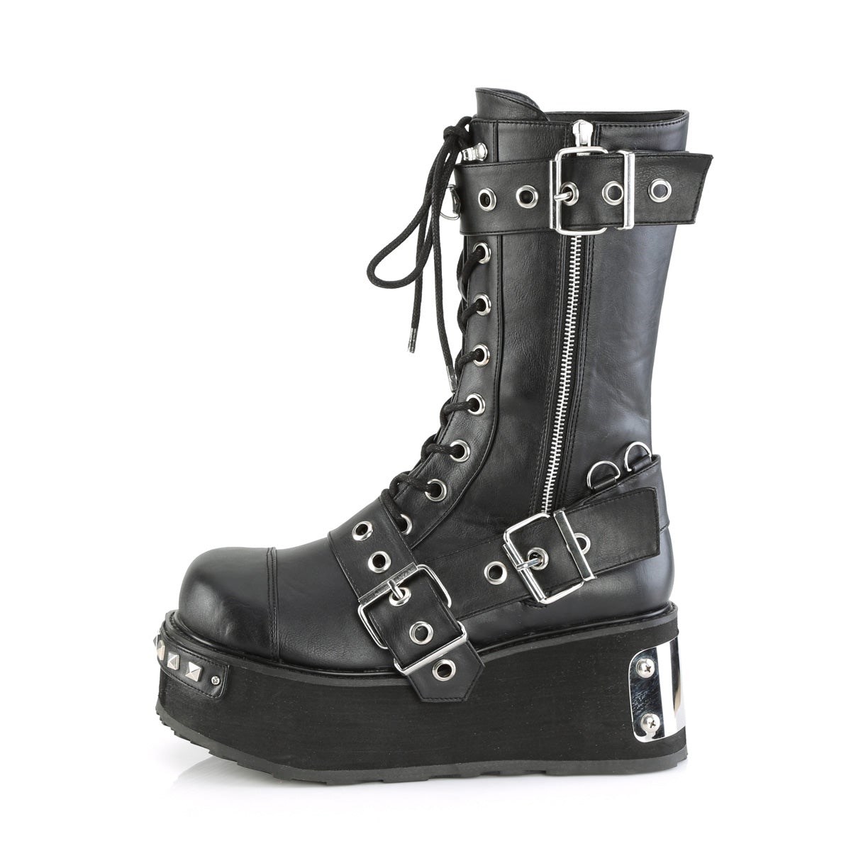 Black Demonia Trashville-250 Vegan Leather Women's Knee-high Boots | 36WIFN