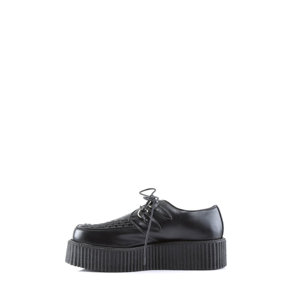 Black Demonia V-CREEPER-502 Vegan Leather Women's Creepers Shoes | 63PNVE