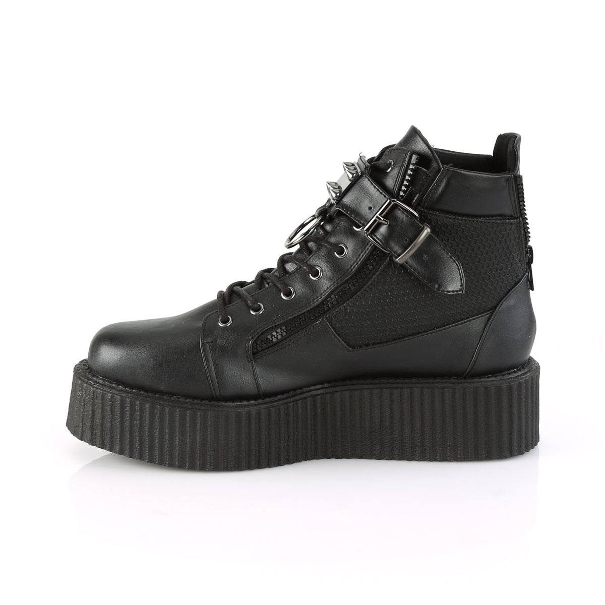 Black Demonia V-CREEPER-566 Vegan Leather Women's Creepers Shoes | 67IOUX