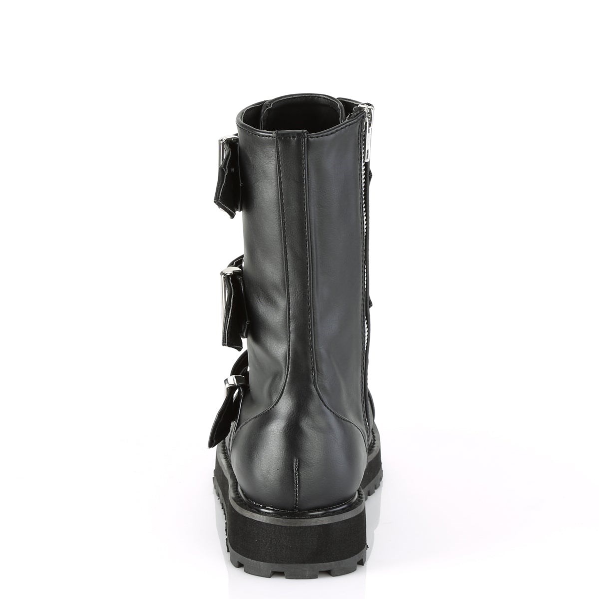 Black Demonia Valor-210 Vegan Leather Men's Platform Boots | 08UZFL