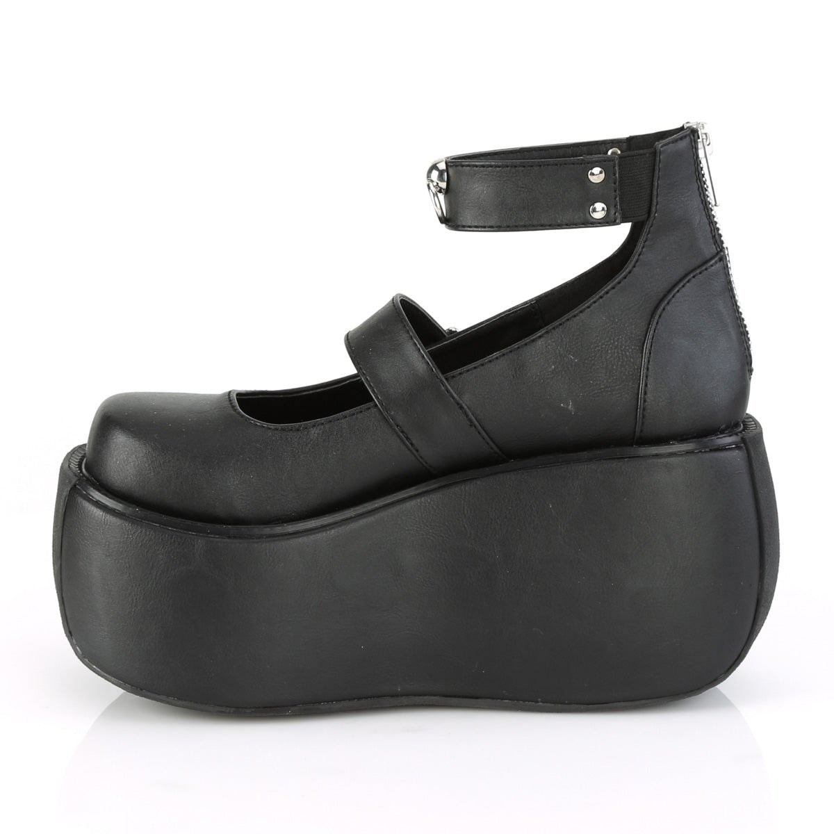 Black Demonia Violet-32 Vegan Leather Women's Mary Jane Shoes | 81FOLD