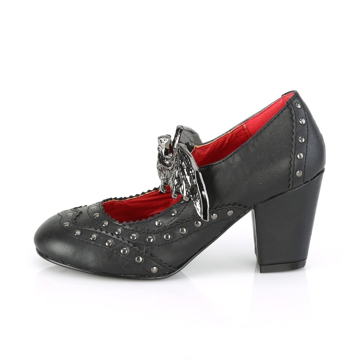 Black Demonia Vivika-32 Vegan Leather Women's Heels Shoes | 82TPOB