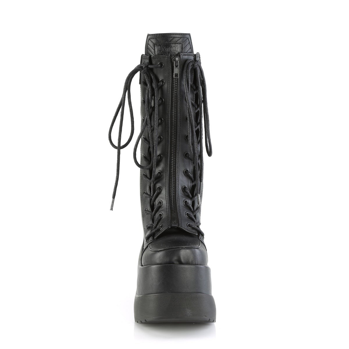 Black Demonia Void-118 Vegan Leather-Patent Women's Ankle Boots | 45VDZX