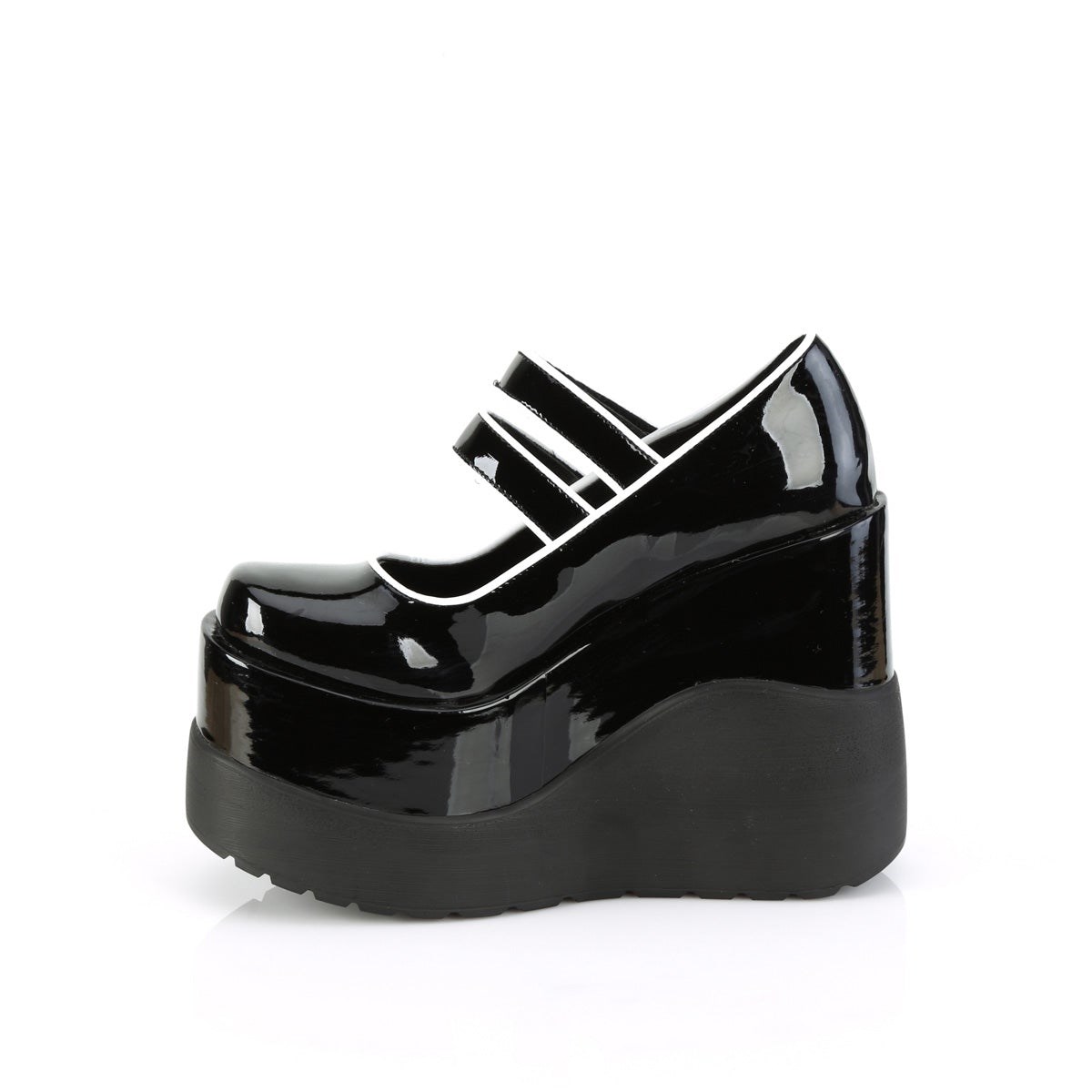 Black Demonia Void-37 Patent Women's Mary Jane Shoes | 07CZGF