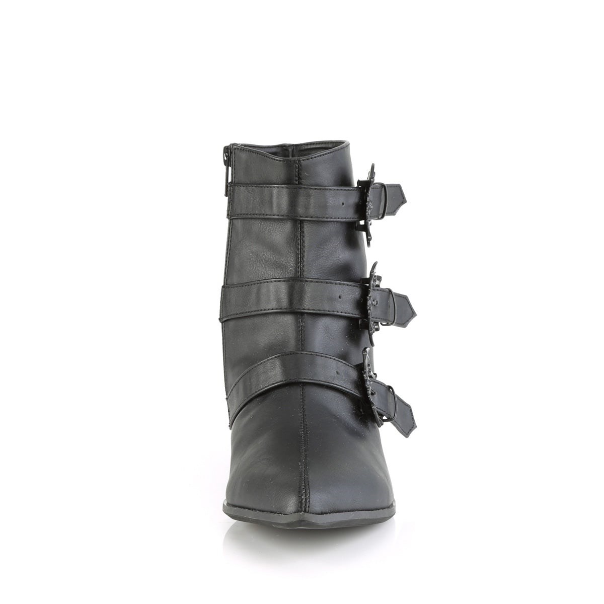 Black Demonia Warlock-50-B Vegan Leather Women's Ankle Boots | 80YFTJ