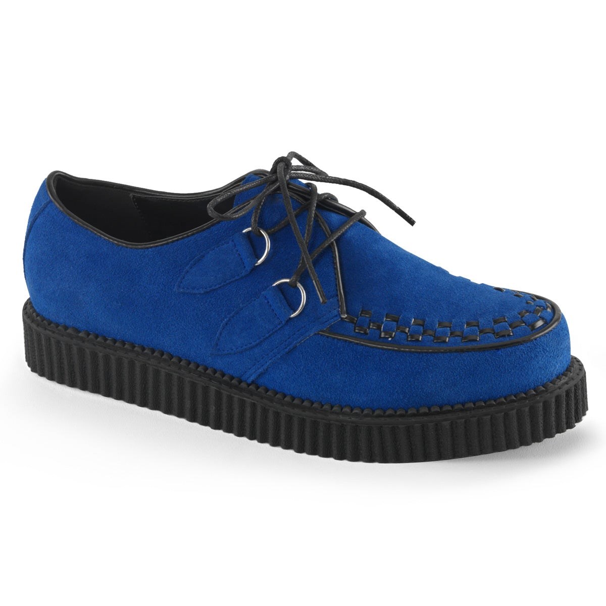 Blue Demonia Creeper-602S Suede Men\'s Creepers Shoes | 20MBYR