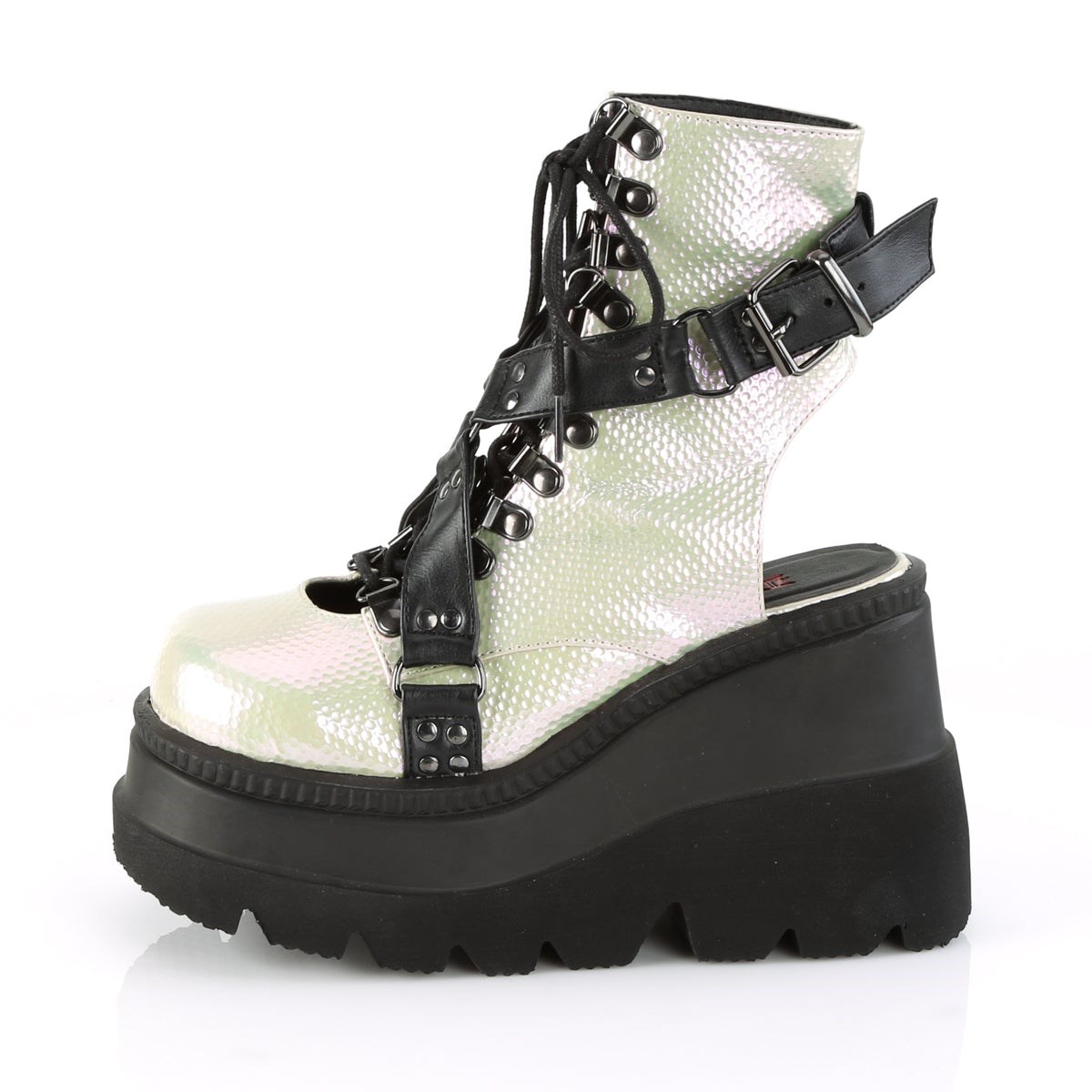 Green / Black Demonia Shaker-56 Women's Ankle Boots | 61ONMR