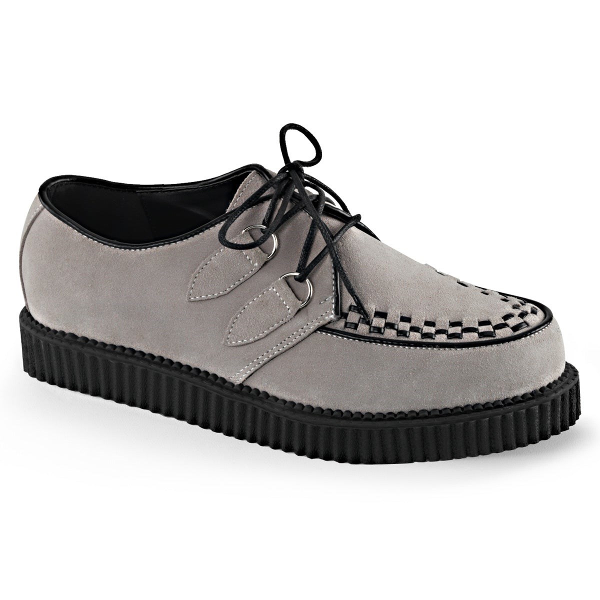 Grey Demonia Creeper-602S Suede Men\'s Creepers Shoes | 20OERY