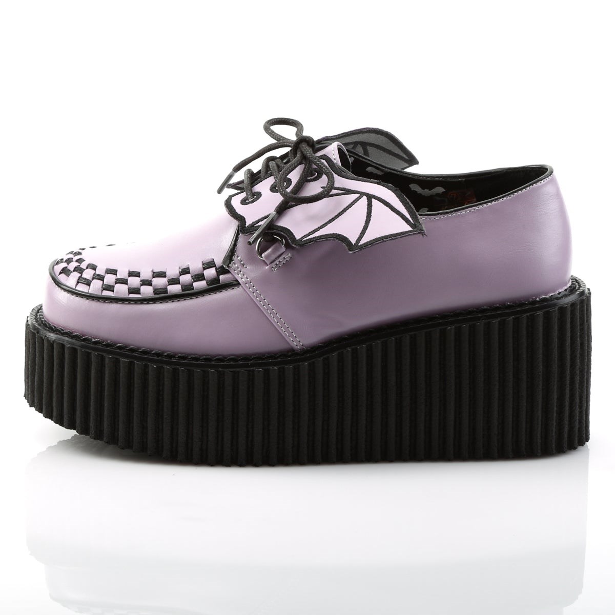 Lavender Demonia Creeper-205 Vegan Leather Women's Creepers Shoes | 83OBPR