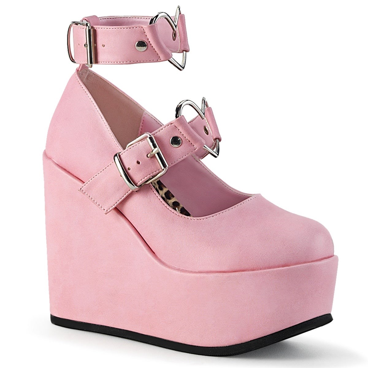 Pink Demonia Poison-99-2 Vegan Leather Women\'s Mary Jane Shoes | 02RKUX