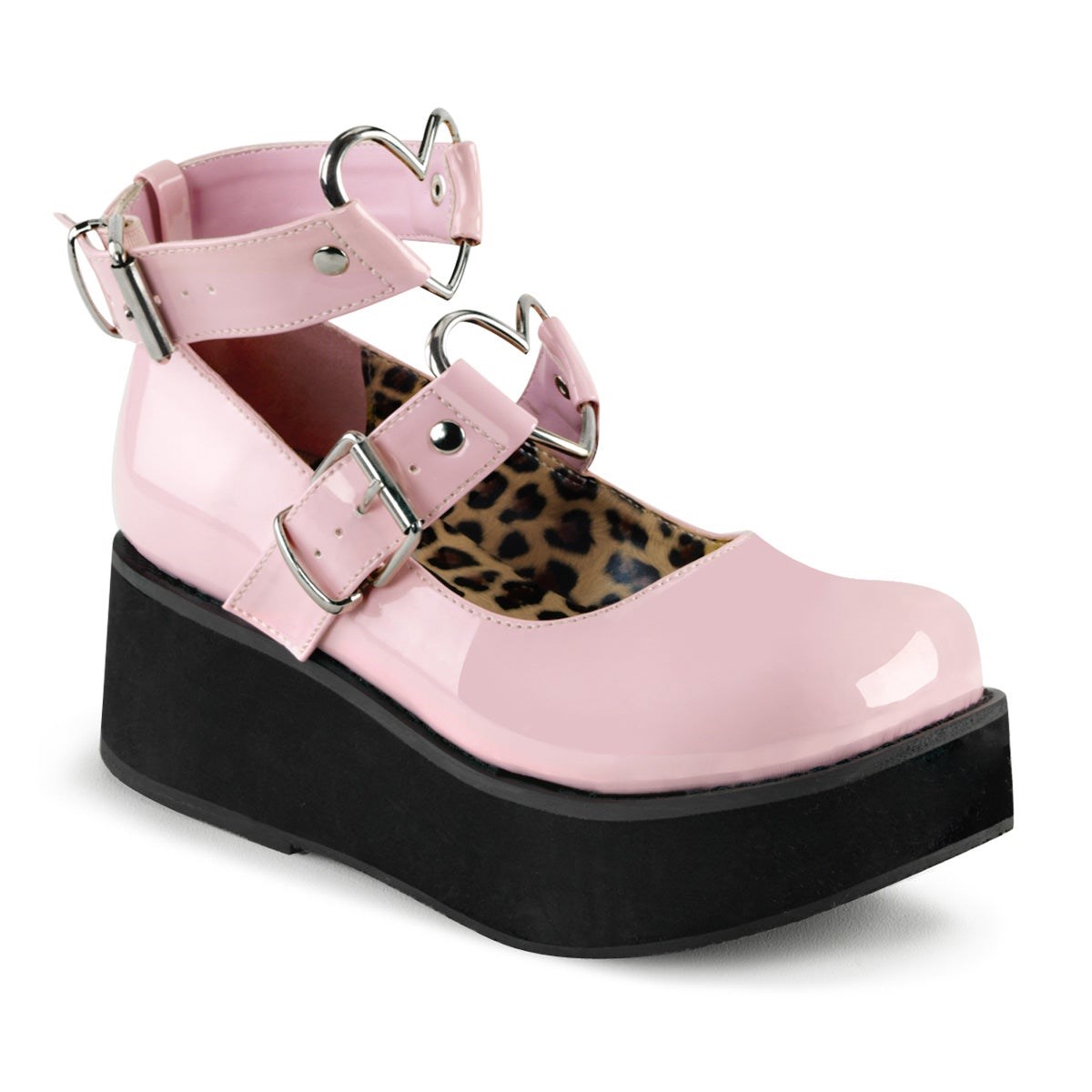 Pink Demonia Sprite-02 Patent Women\'s Mary Jane Shoes | 26ONRV