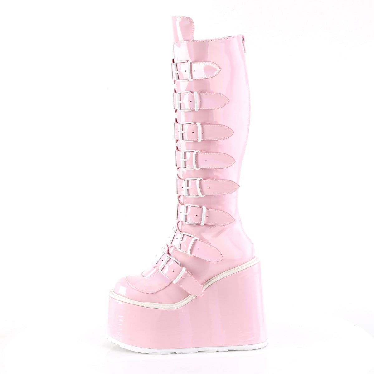 Pink Demonia Swing-815 Hologram Women's Knee-high Boots | 71TXDG