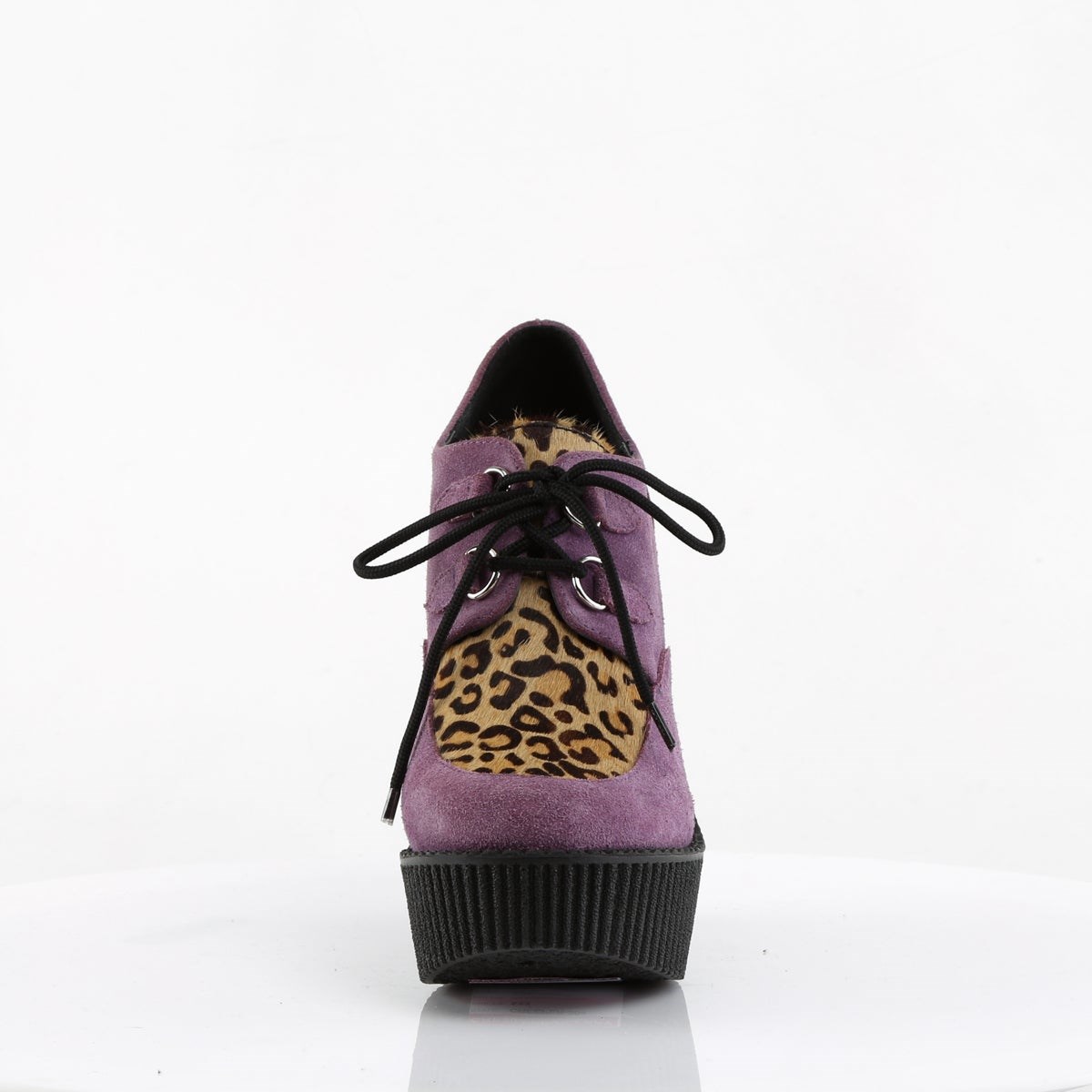 Purple Demonia Creeper-304 Vegan Suede-Animal Women's Creepers Shoes | 31KJRP