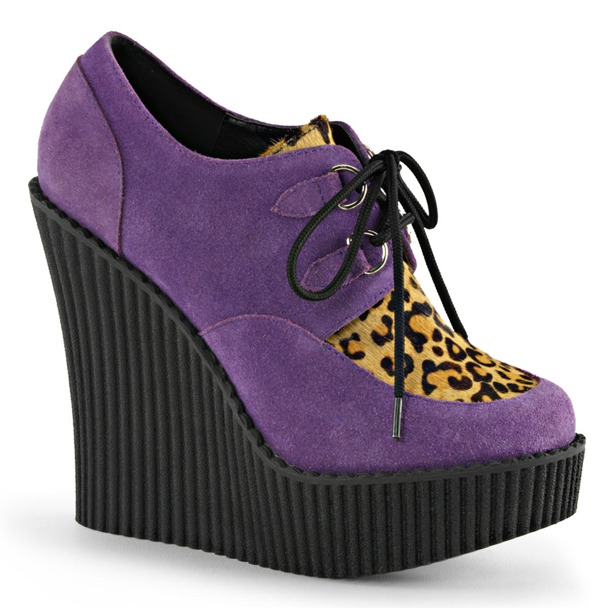 Purple Demonia Creeper-304 Vegan Suede-Animal Women\'s Creepers Shoes | 31KJRP