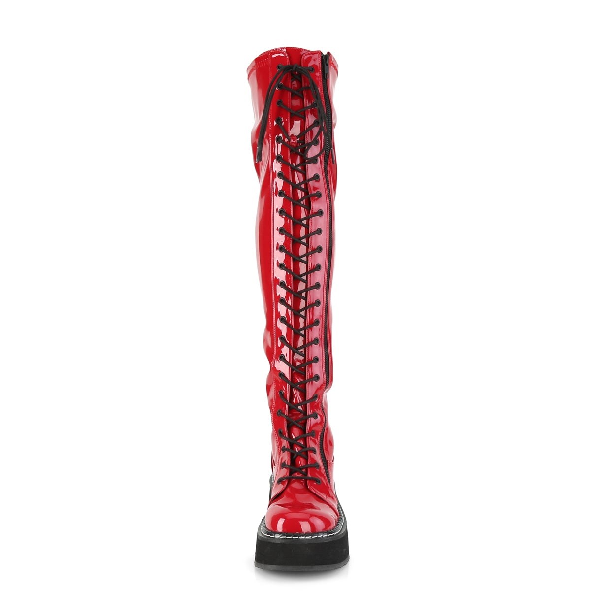 Red Demonia Emily-375 Patent Women's Over-the-knee Boots | 42LQFW