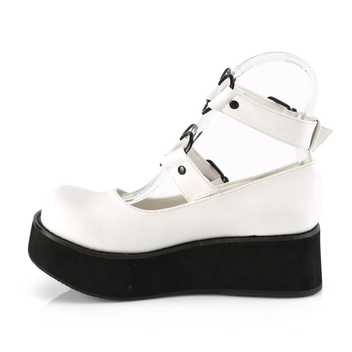 White Demonia Sprite-02 Vegan Leather Women's Mary Jane Shoes | 90MGLF