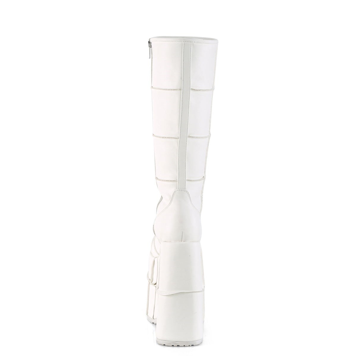 White Demonia Stack-301 Vegan Leather Men's Knee-high Boots | 29TLJB