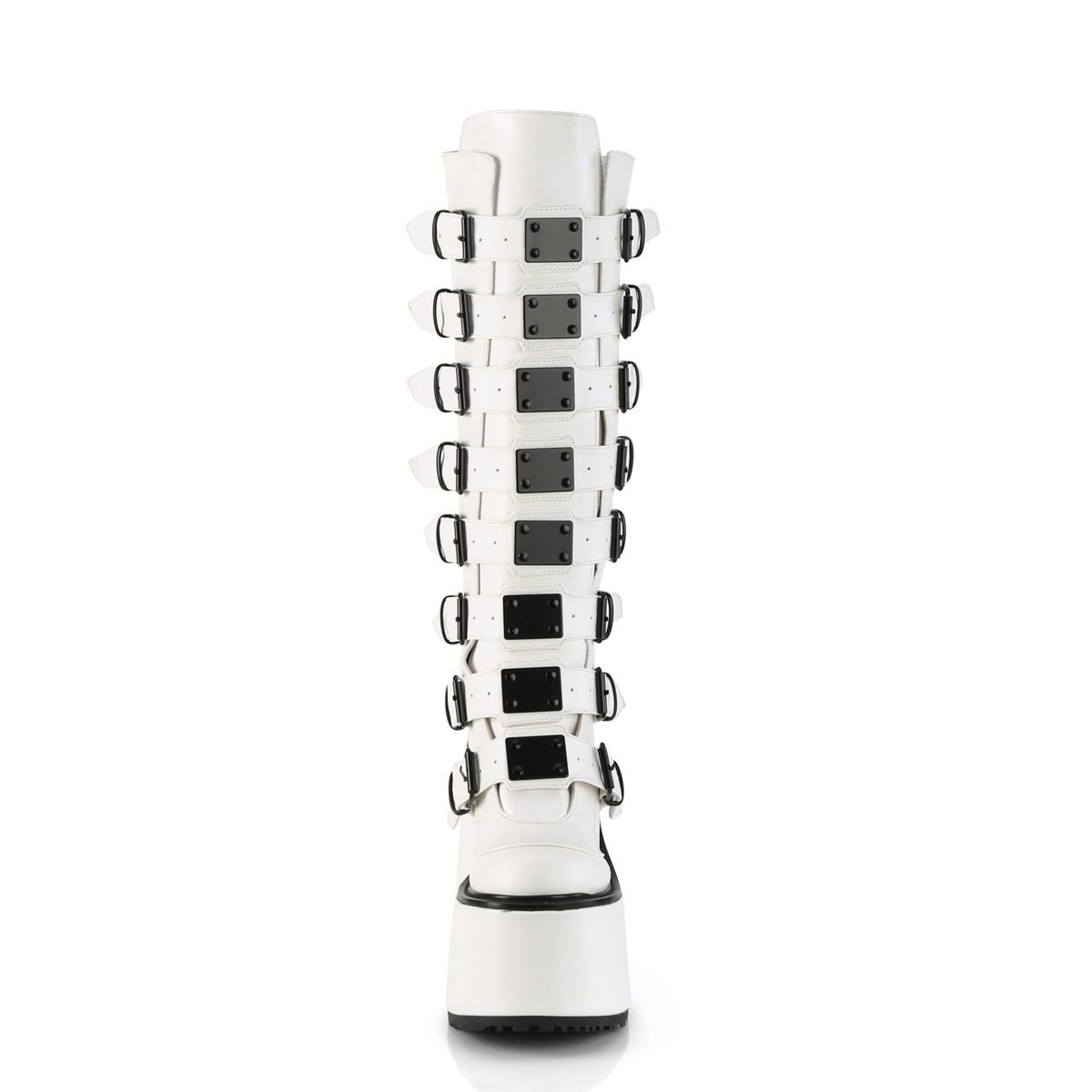 White Demonia Swing-815 Vegan Leather Women's Knee-high Boots | 12LPNZ