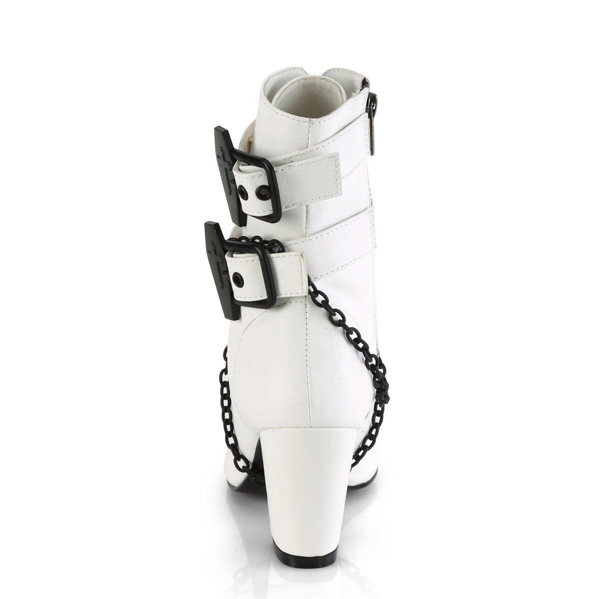 White Demonia Vivika-128 Vegan Leather Women's Ankle Boots | 71IKXQ